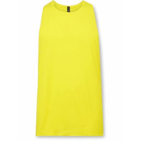 Lululemon Fast and Free Recycled Breathe Light Mesh Yellow Tank Top Sz XXL - Picture 7 of 7